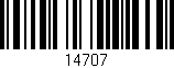 Código de barras (EAN, GTIN, SKU, ISBN): '14707'