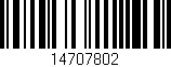 Código de barras (EAN, GTIN, SKU, ISBN): '14707802'