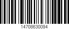 Código de barras (EAN, GTIN, SKU, ISBN): '14708630094'