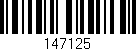 Código de barras (EAN, GTIN, SKU, ISBN): '147125'