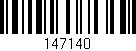 Código de barras (EAN, GTIN, SKU, ISBN): '147140'