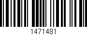 Código de barras (EAN, GTIN, SKU, ISBN): '1471481'