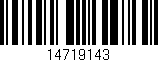 Código de barras (EAN, GTIN, SKU, ISBN): '14719143'