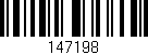 Código de barras (EAN, GTIN, SKU, ISBN): '147198'