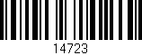 Código de barras (EAN, GTIN, SKU, ISBN): '14723'
