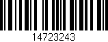 Código de barras (EAN, GTIN, SKU, ISBN): '14723243'