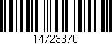 Código de barras (EAN, GTIN, SKU, ISBN): '14723370'