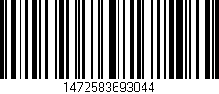 Código de barras (EAN, GTIN, SKU, ISBN): '1472583693044'