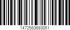 Código de barras (EAN, GTIN, SKU, ISBN): '1472583693051'