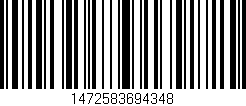 Código de barras (EAN, GTIN, SKU, ISBN): '1472583694348'