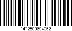 Código de barras (EAN, GTIN, SKU, ISBN): '1472583694362'