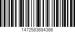 Código de barras (EAN, GTIN, SKU, ISBN): '1472583694386'