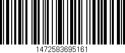 Código de barras (EAN, GTIN, SKU, ISBN): '1472583695161'