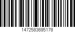 Código de barras (EAN, GTIN, SKU, ISBN): '1472583695178'