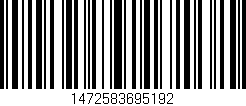 Código de barras (EAN, GTIN, SKU, ISBN): '1472583695192'