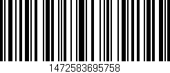 Código de barras (EAN, GTIN, SKU, ISBN): '1472583695758'