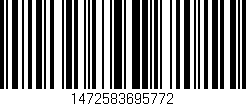 Código de barras (EAN, GTIN, SKU, ISBN): '1472583695772'