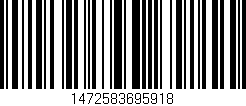 Código de barras (EAN, GTIN, SKU, ISBN): '1472583695918'