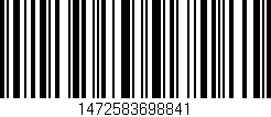Código de barras (EAN, GTIN, SKU, ISBN): '1472583698841'