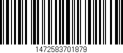Código de barras (EAN, GTIN, SKU, ISBN): '1472583701879'