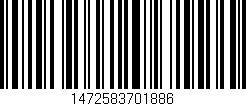 Código de barras (EAN, GTIN, SKU, ISBN): '1472583701886'