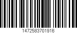 Código de barras (EAN, GTIN, SKU, ISBN): '1472583701916'