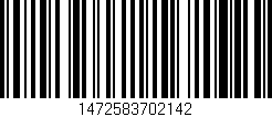 Código de barras (EAN, GTIN, SKU, ISBN): '1472583702142'