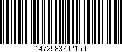 Código de barras (EAN, GTIN, SKU, ISBN): '1472583702159'