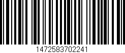 Código de barras (EAN, GTIN, SKU, ISBN): '1472583702241'