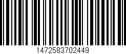Código de barras (EAN, GTIN, SKU, ISBN): '1472583702449'