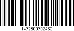 Código de barras (EAN, GTIN, SKU, ISBN): '1472583702463'