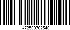 Código de barras (EAN, GTIN, SKU, ISBN): '1472583702548'