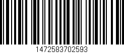 Código de barras (EAN, GTIN, SKU, ISBN): '1472583702593'