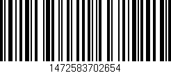 Código de barras (EAN, GTIN, SKU, ISBN): '1472583702654'