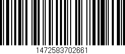 Código de barras (EAN, GTIN, SKU, ISBN): '1472583702661'