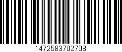 Código de barras (EAN, GTIN, SKU, ISBN): '1472583702708'