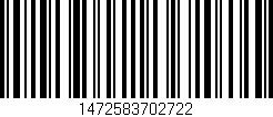 Código de barras (EAN, GTIN, SKU, ISBN): '1472583702722'