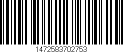 Código de barras (EAN, GTIN, SKU, ISBN): '1472583702753'