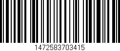 Código de barras (EAN, GTIN, SKU, ISBN): '1472583703415'