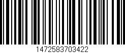 Código de barras (EAN, GTIN, SKU, ISBN): '1472583703422'