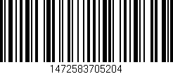 Código de barras (EAN, GTIN, SKU, ISBN): '1472583705204'