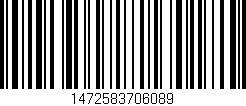 Código de barras (EAN, GTIN, SKU, ISBN): '1472583706089'
