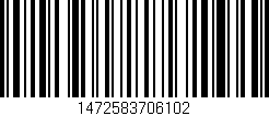 Código de barras (EAN, GTIN, SKU, ISBN): '1472583706102'