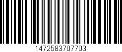 Código de barras (EAN, GTIN, SKU, ISBN): '1472583707703'