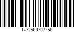 Código de barras (EAN, GTIN, SKU, ISBN): '1472583707758'