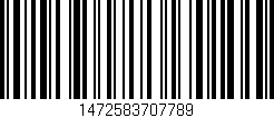 Código de barras (EAN, GTIN, SKU, ISBN): '1472583707789'