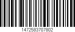 Código de barras (EAN, GTIN, SKU, ISBN): '1472583707802'