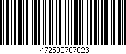 Código de barras (EAN, GTIN, SKU, ISBN): '1472583707826'