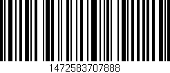 Código de barras (EAN, GTIN, SKU, ISBN): '1472583707888'