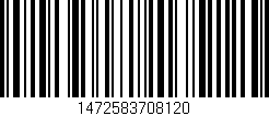 Código de barras (EAN, GTIN, SKU, ISBN): '1472583708120'